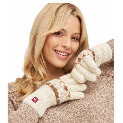 Alpaka Fingerhandschuhe NATURA - WENDBAR